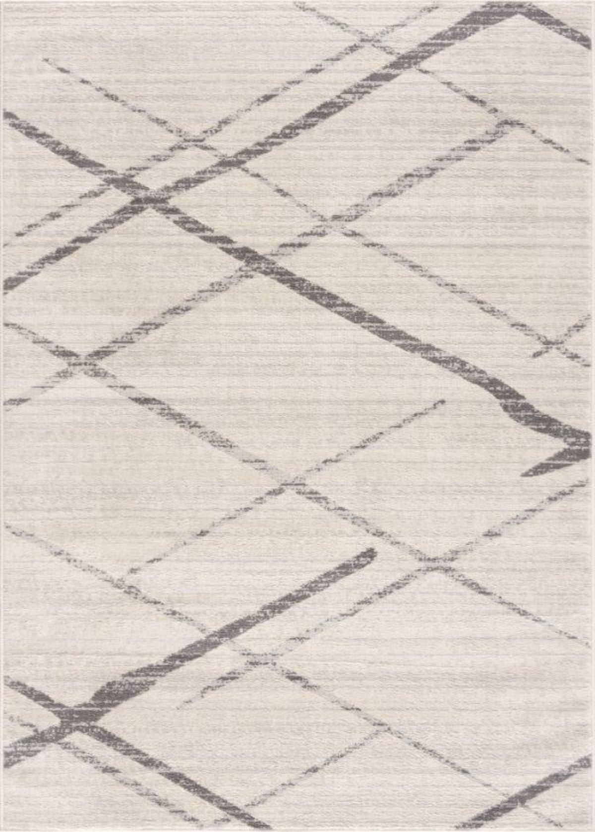 Tapis beige contemporain abstrait Savannah