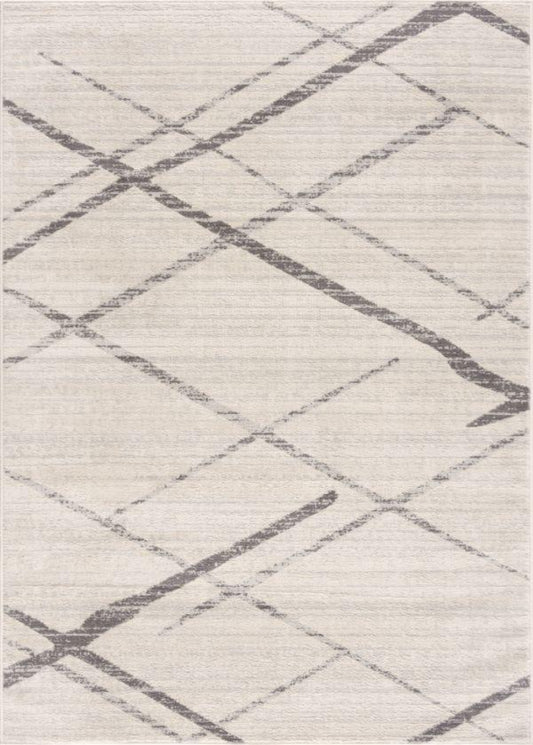 Tapis beige contemporain abstrait Savannah