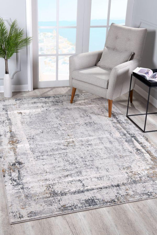 Mirage Abstract Contemporary Beige Rug