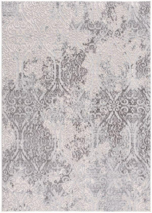 Oasis Modern Floral Grey Rug