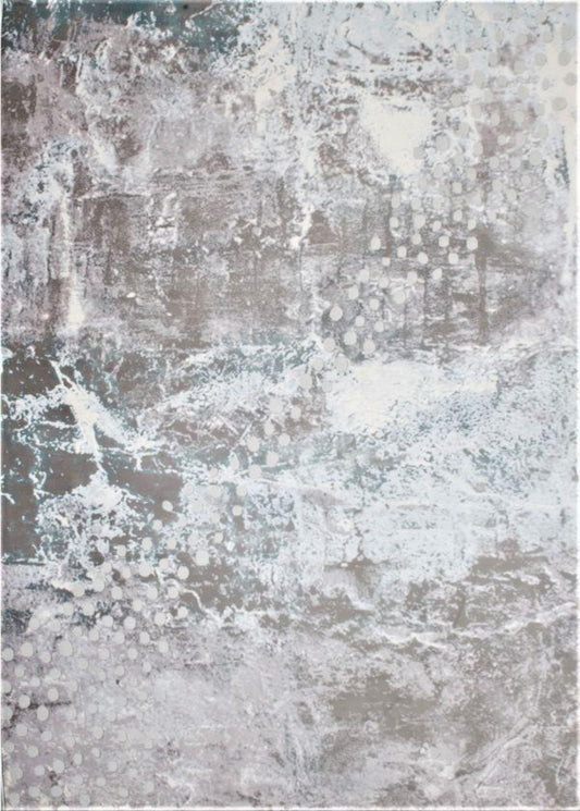 Oasis Scandinavian Abstract Grey Rug