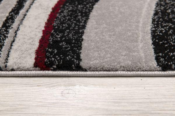 Montage Collection Modern Abstract Runner Area Rug, Grey