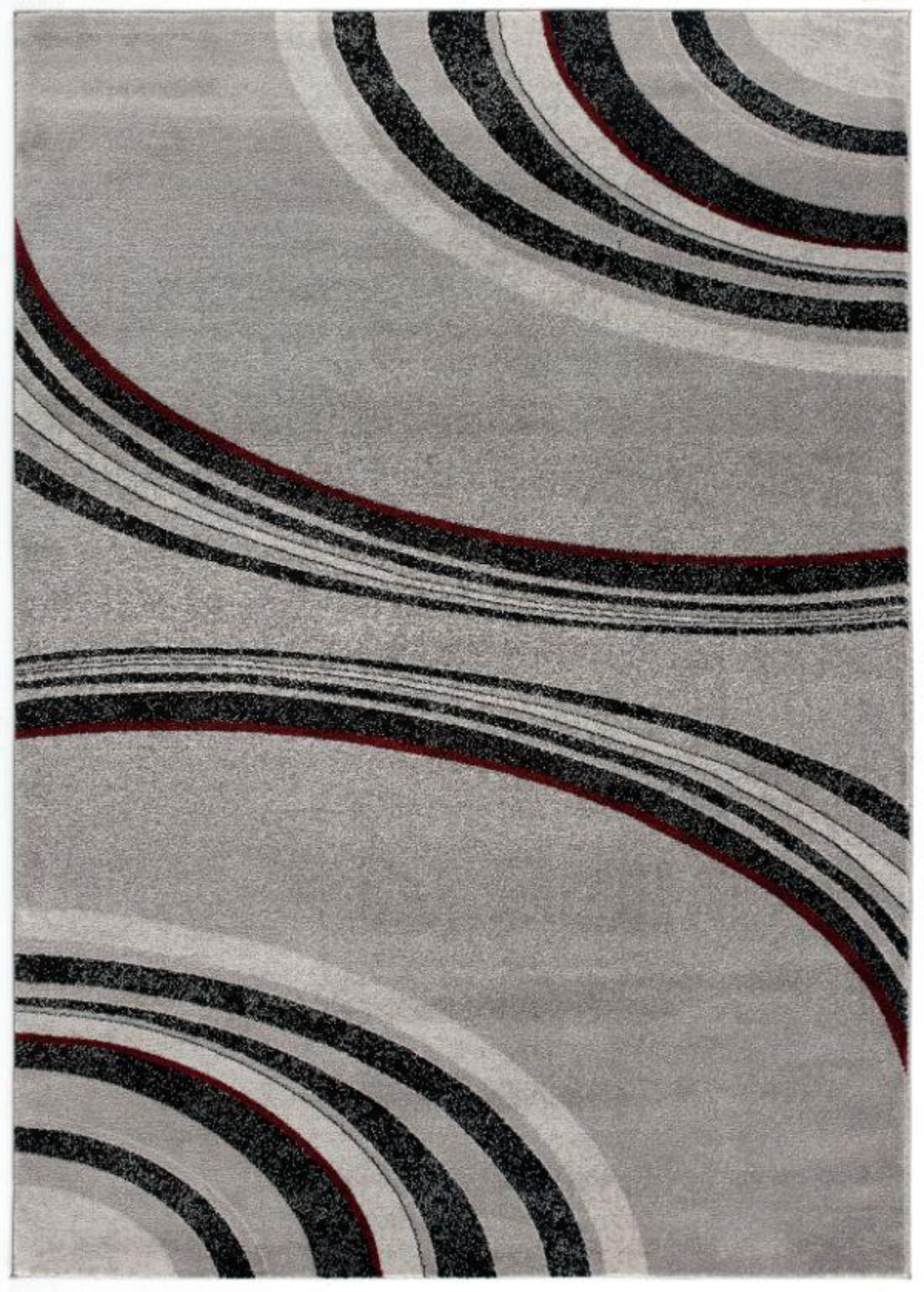 Montage Abstract Lines Grey Rug