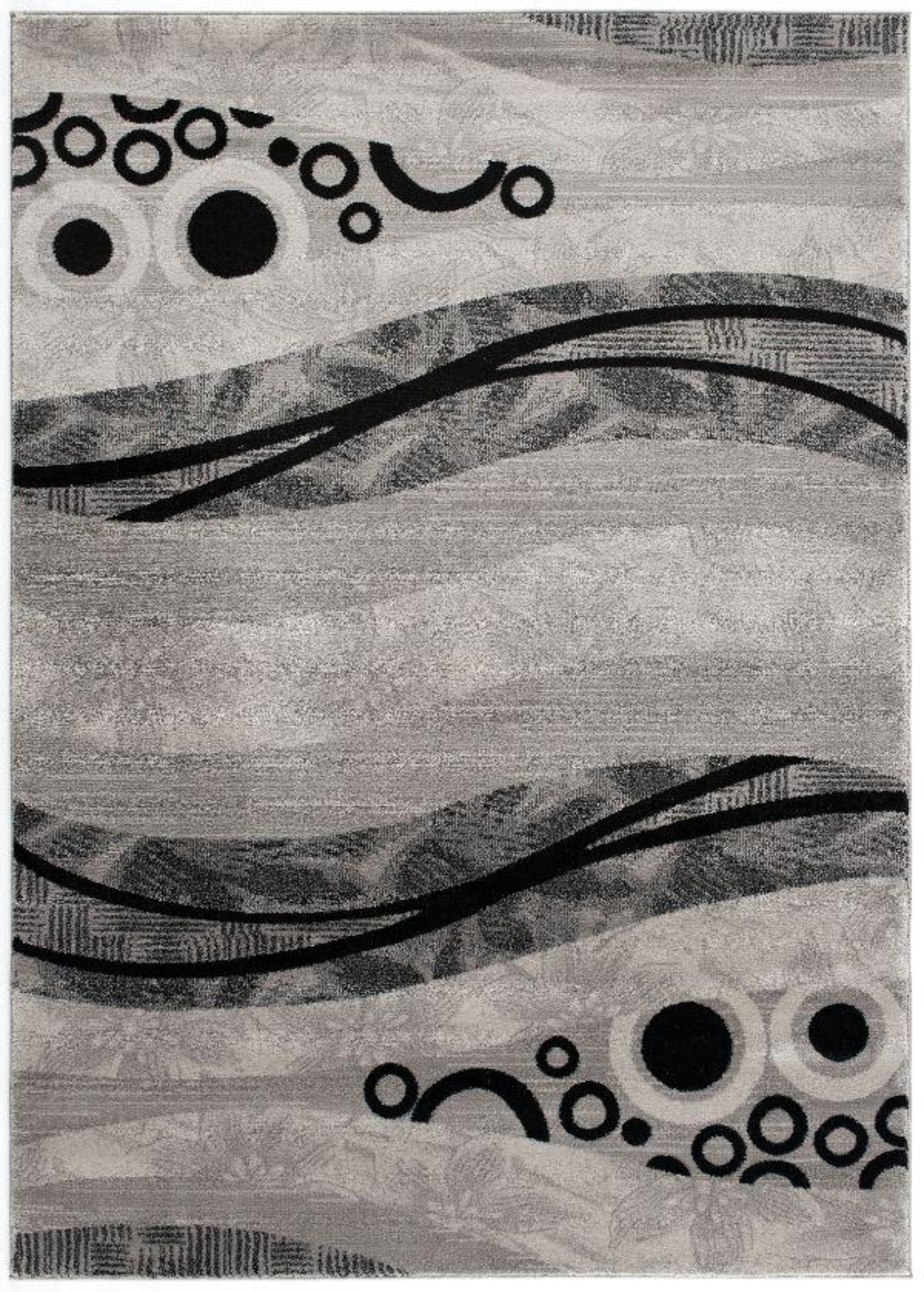 Montage Geometric Modern Grey Rug