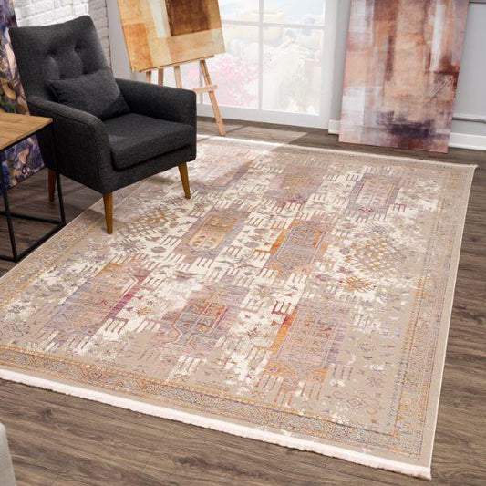 Tapis marron bohème du sud-ouest d'Amalfi