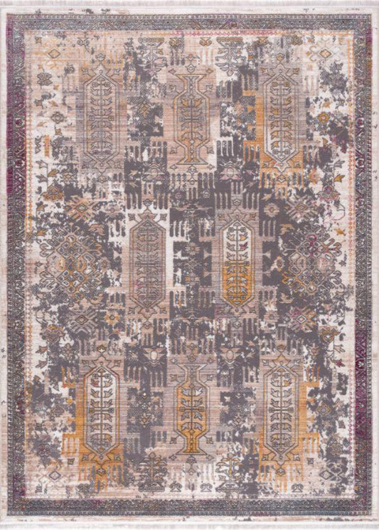 Tapis gris Boho du sud-ouest d'Amalfi