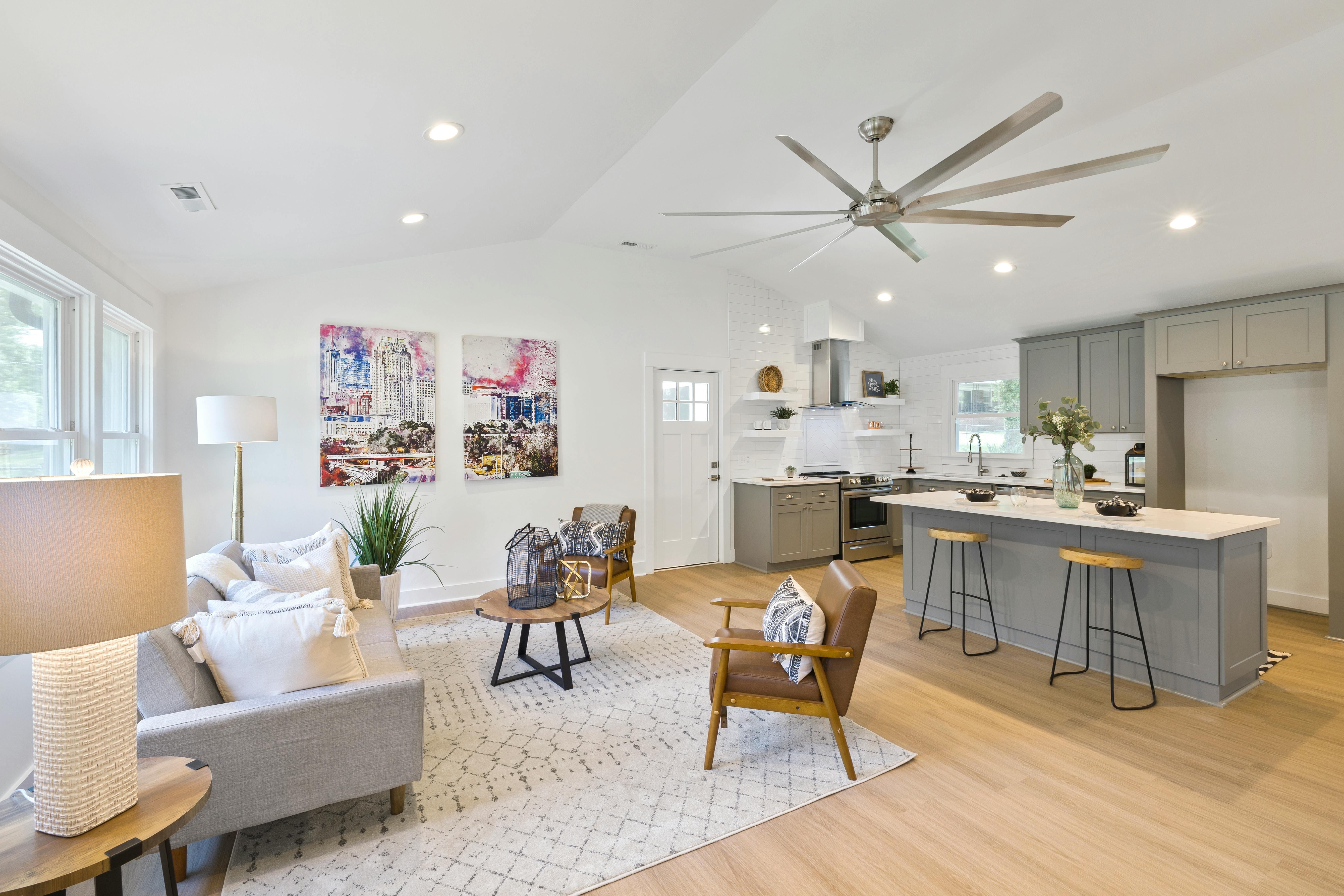 Statement Textured Area Rugs For Open Concept Apartments photo