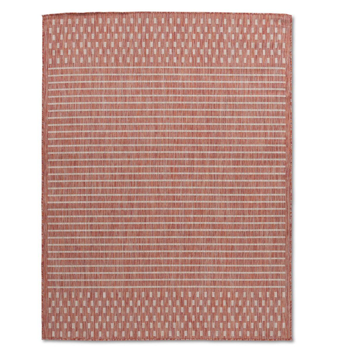 Abstract Modern Red Outdoor Rug
