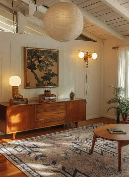 Tapis Bleu Sud-Ouest Havana Boho