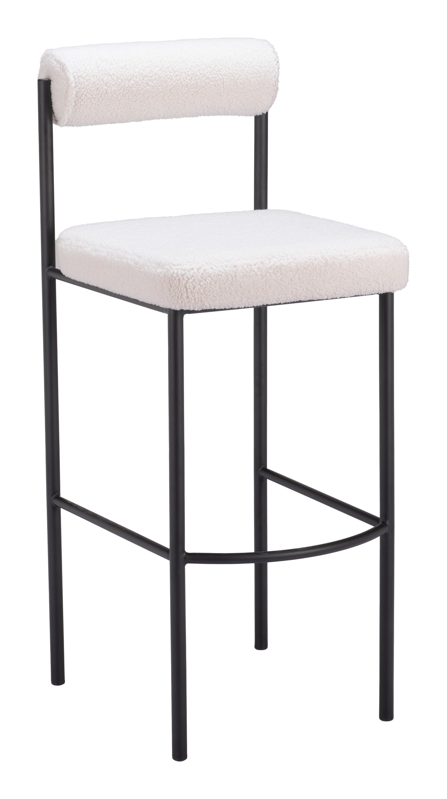 Tabouret de bar Livorno (lot de 2) Ivoire