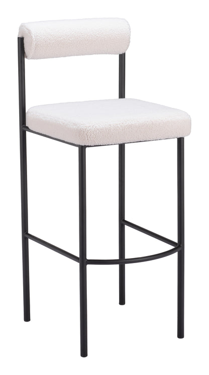 Tabouret de bar Livorno (lot de 2) Ivoire
