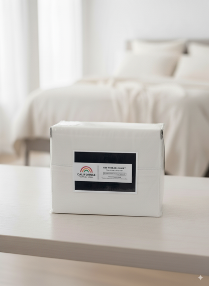 Rug Branch California Cotton Club Sheet Set - White