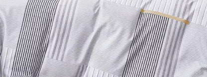 100% Cotton Light Grey Duvet Cover Set