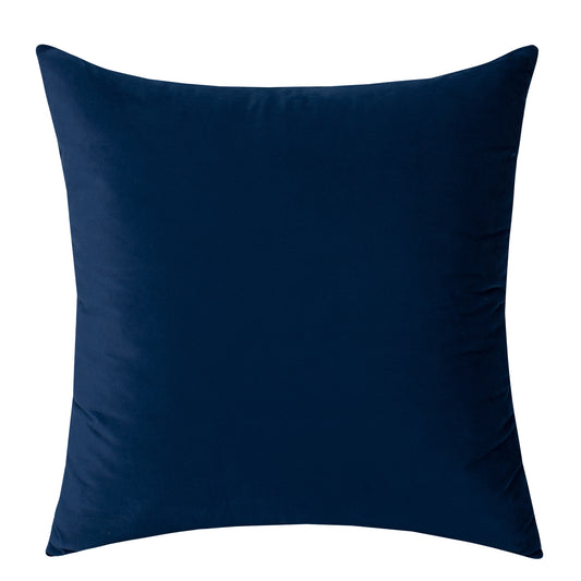 Soft Velvet Dark Blue Pillow with Insert & Cover