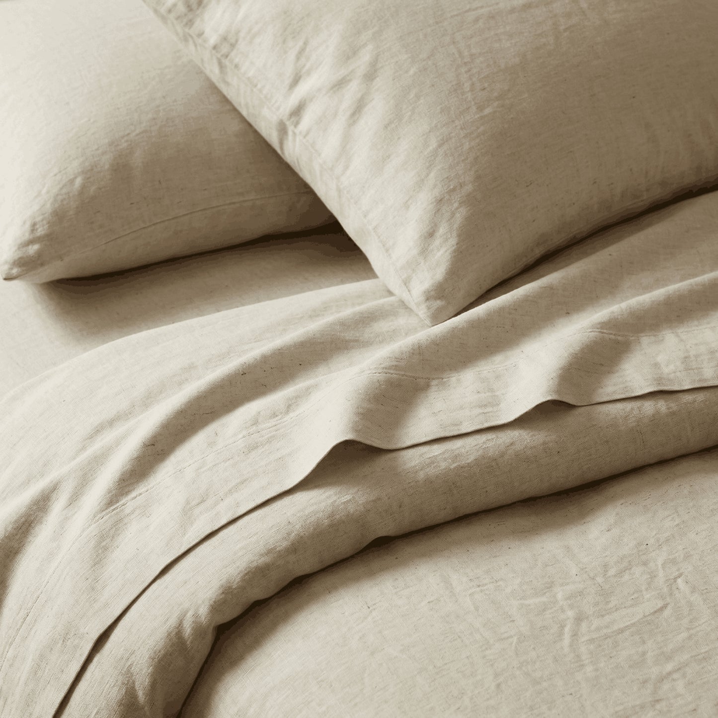 Rug Branch Bamboo Linen Natural Fitted Sheet Set