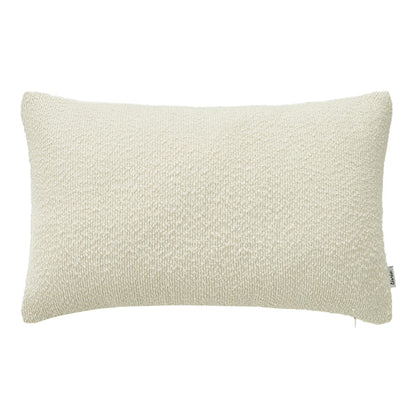 Textured Cream/Off-White Lumbar Pillow with Insert & Cover
