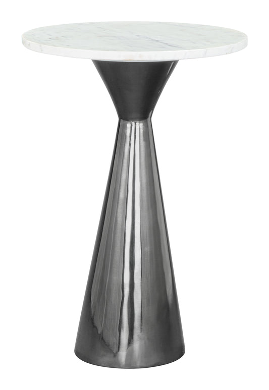 Tim Side Table White & Black