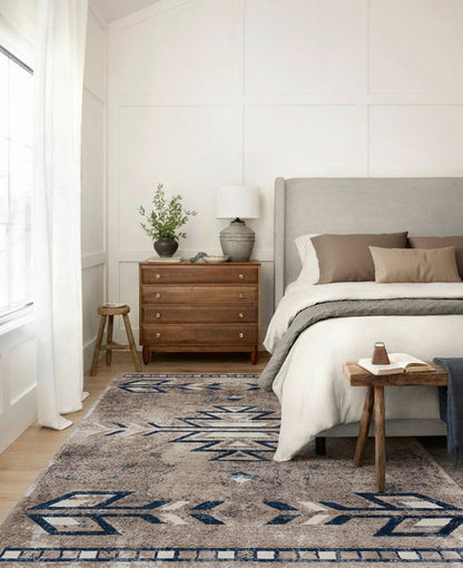 Tapis Bleu Sud-Ouest Havana Boho