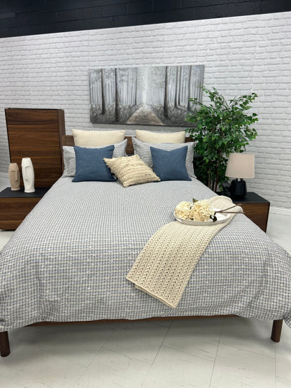 Cotton Grey Duvet Cover Set