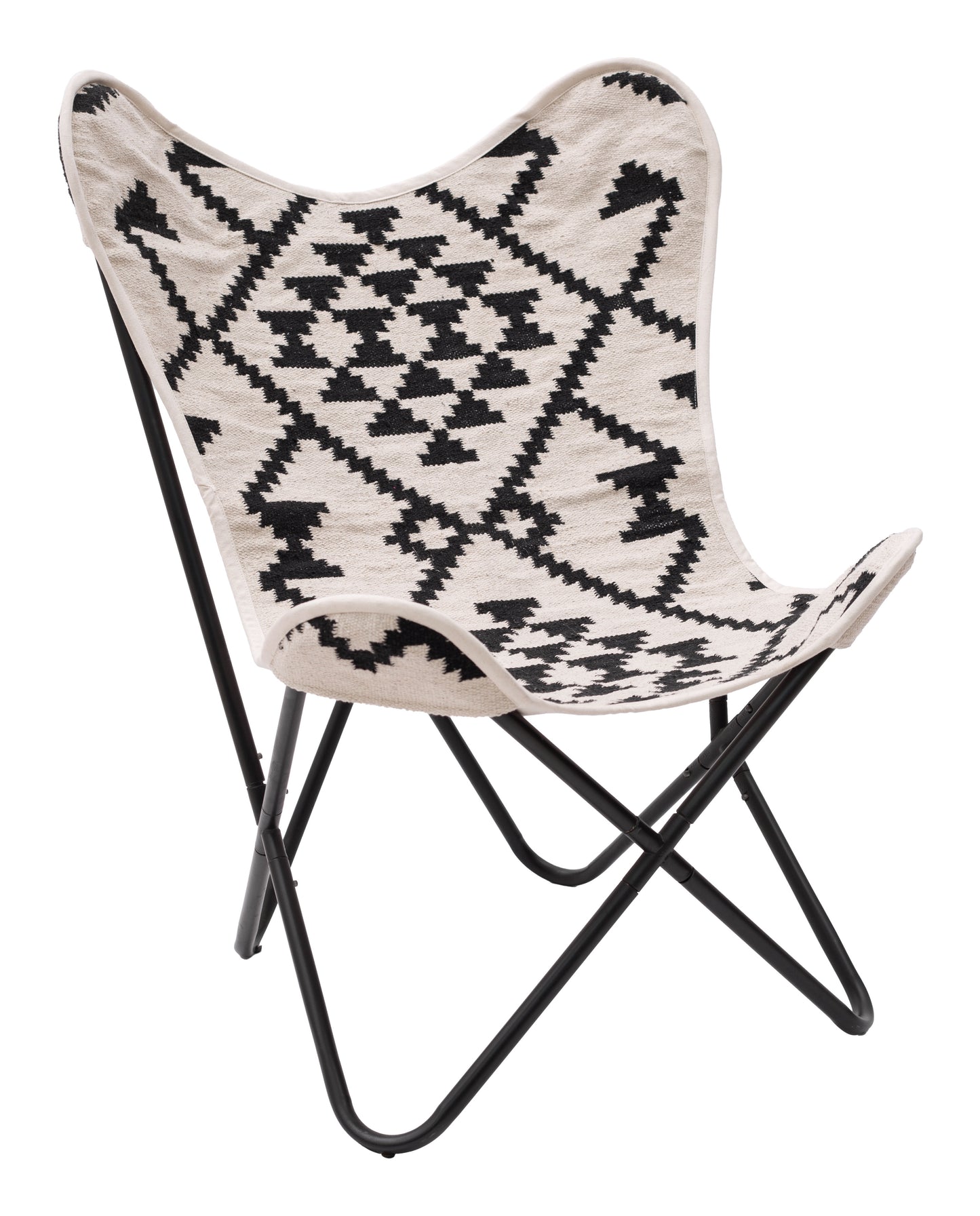 Accent Chair Beige & Black - Modern & Ergonomic Seating for Home & Office