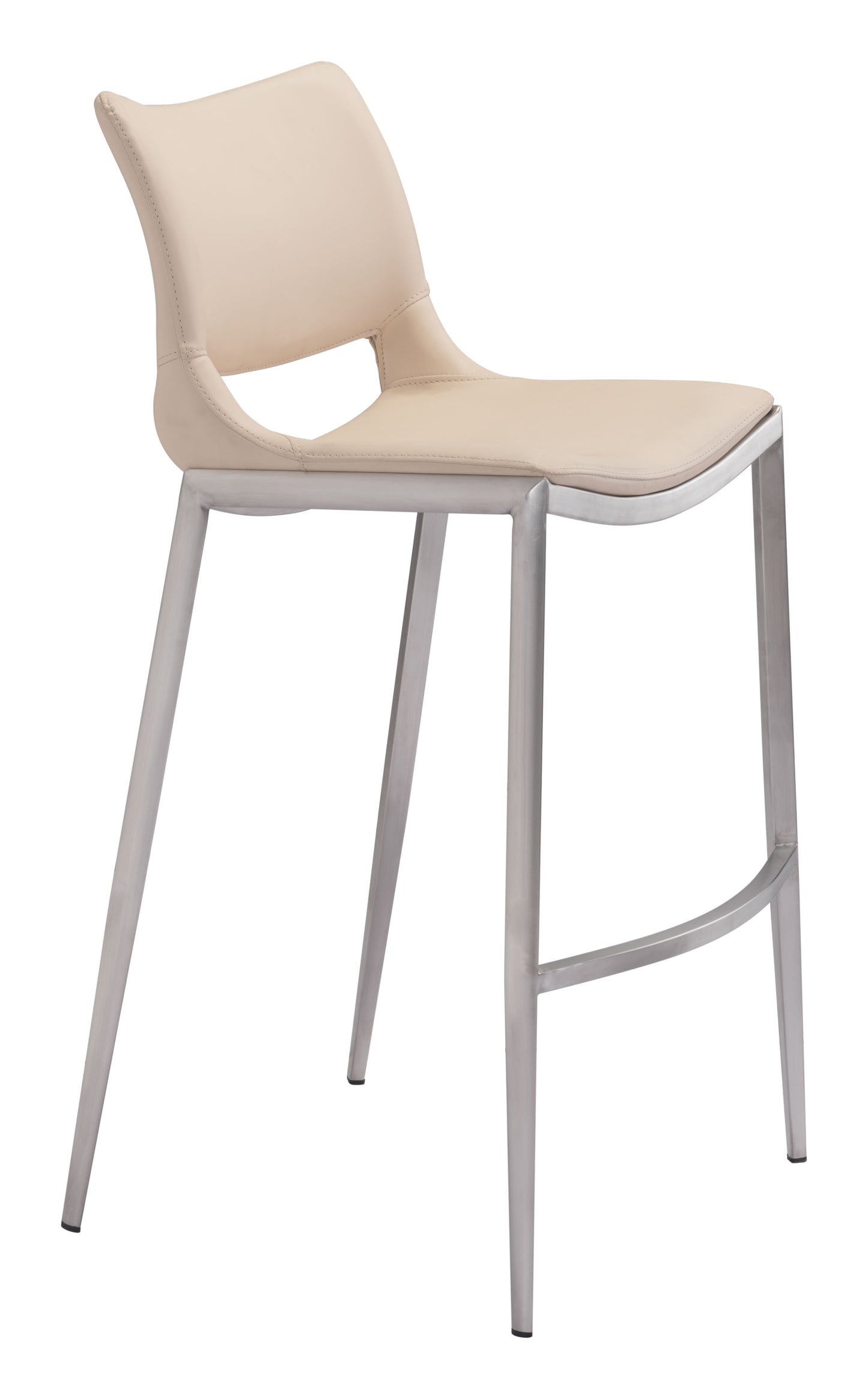 Barstool (Set of 2) Light Pink & Silver - Premium Quality & Stylish Design for Your Home