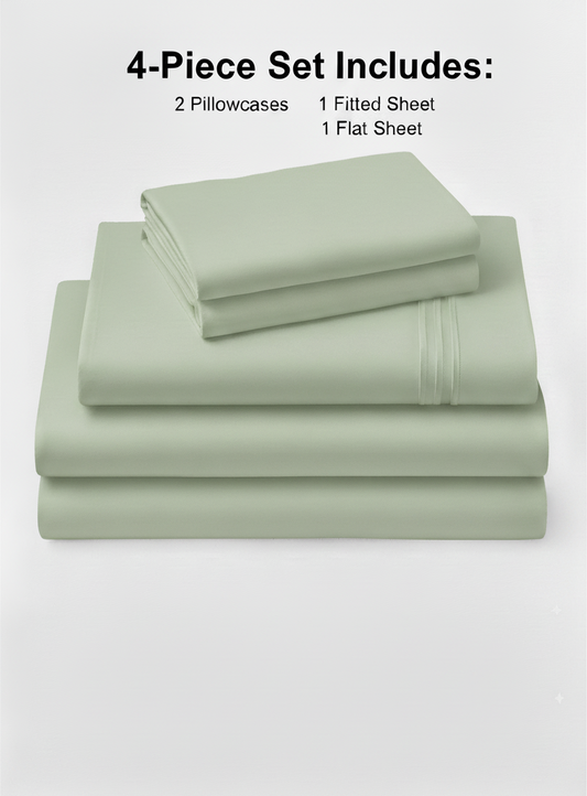Rug Branch California Cotton Club Sheet Set - Sage