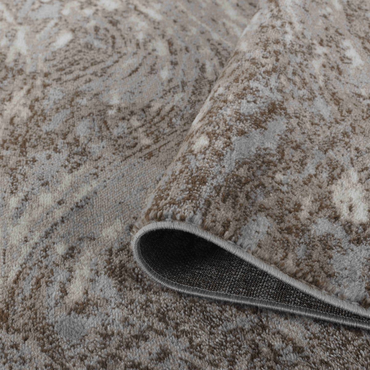 Aarav Abstract Contemporary Brown Indoor Rug