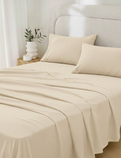 Rug Branch California Cotton Club Sheet Set-Ivory