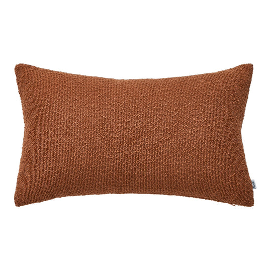 Textured Terracotta Lumbar Pillow with Insert & Cover