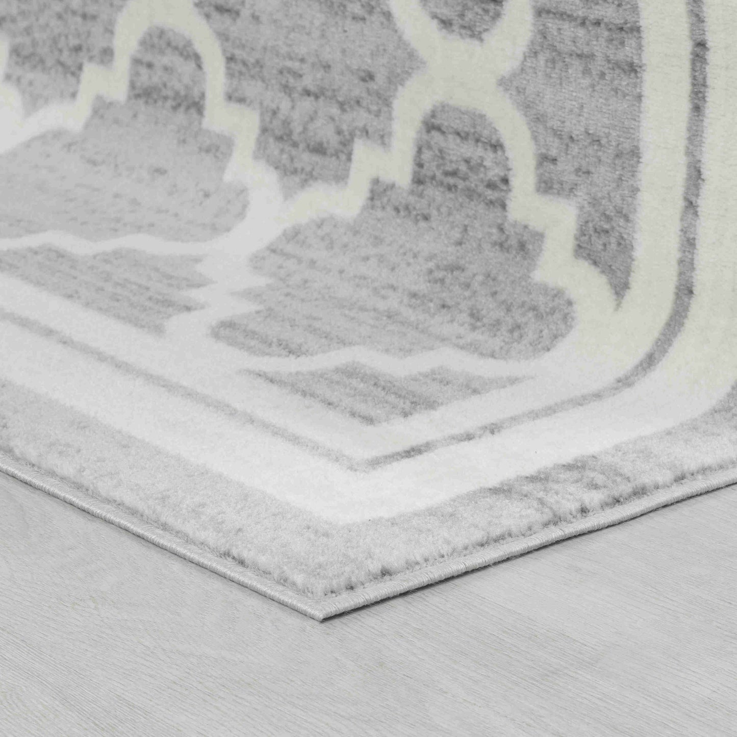 Alfombra interior moderna marroquí gris beige