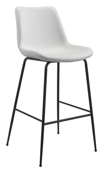 Tabouret de bar Byron blanc