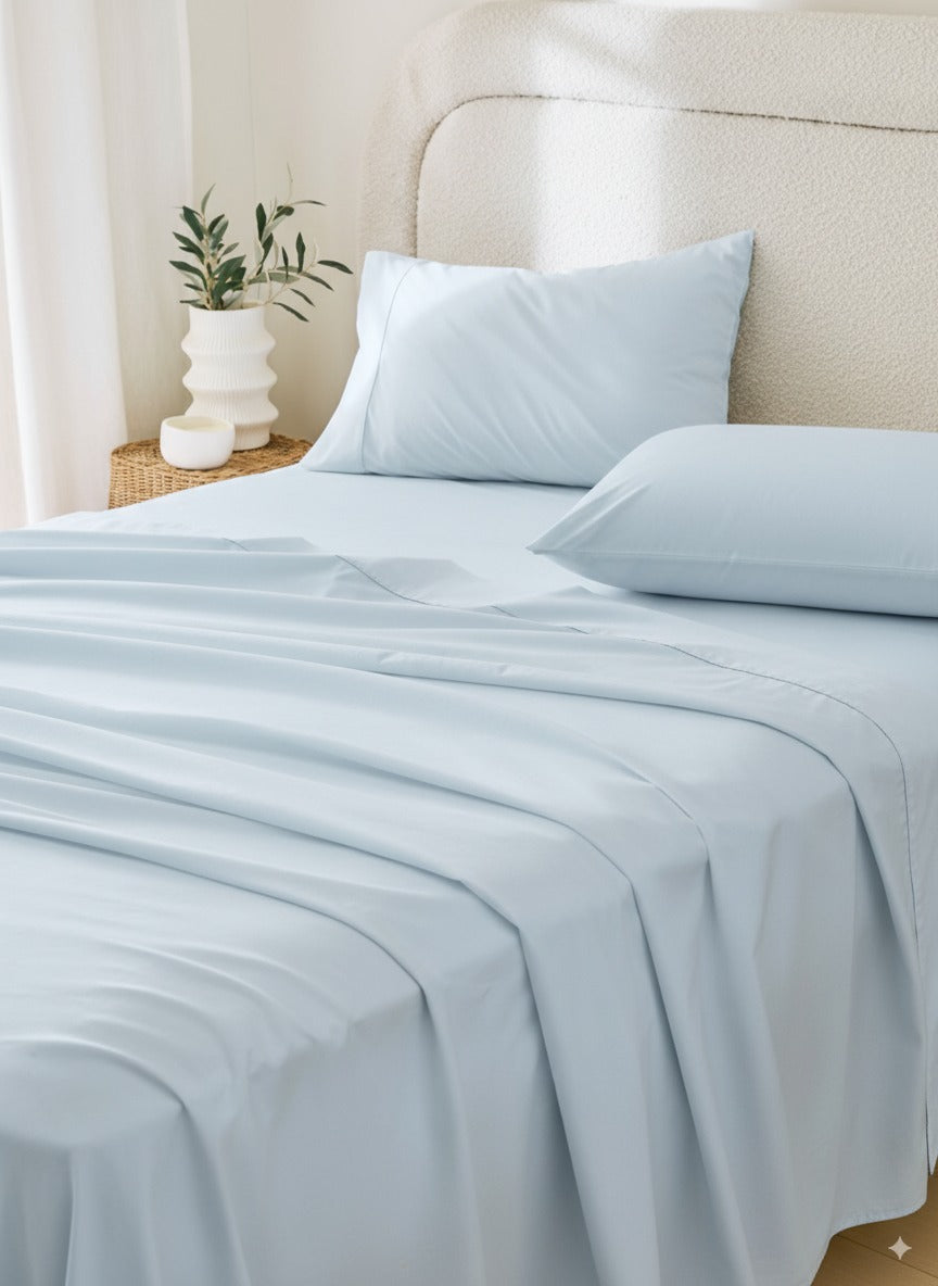 Rug Branch California Cotton Club Sheet Set - Light Blue