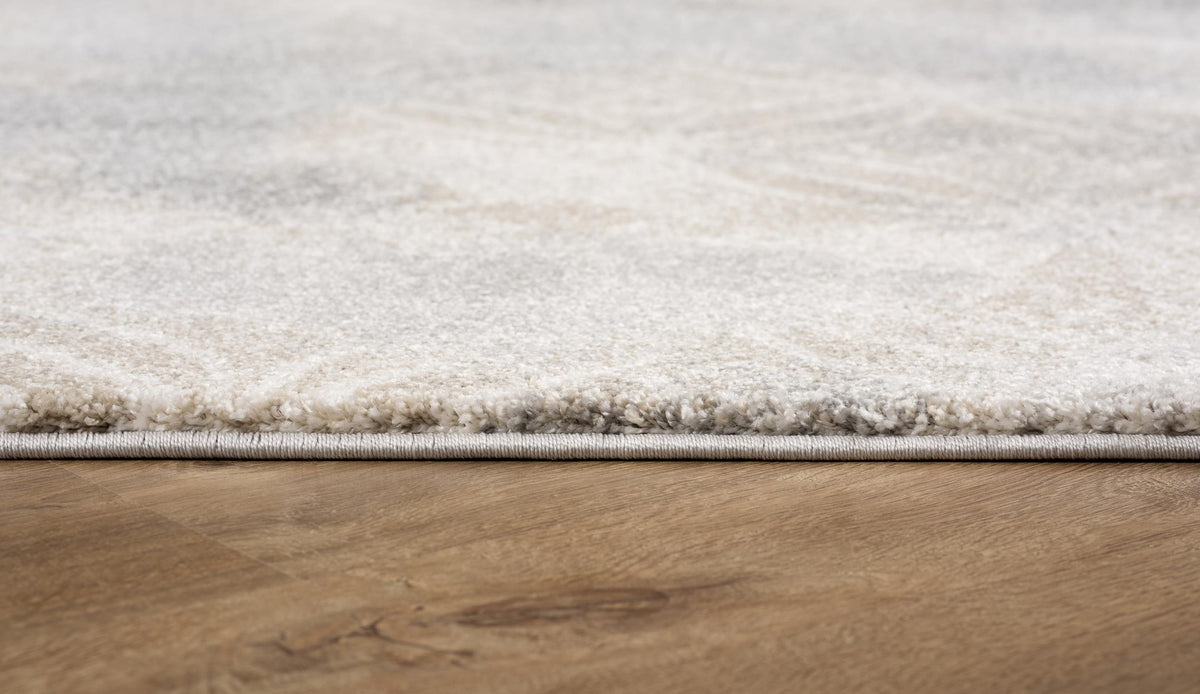 Layla Distressed Lattice Traditional Grey and Brown Indoor Rug