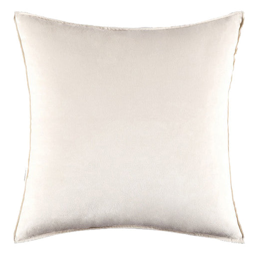Soft Velvet Ivory Pillow with Insert & Cover