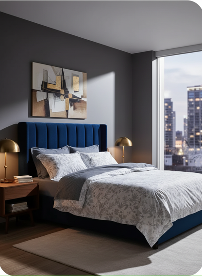 100% Cotton White and Grey Duvet Cover Set