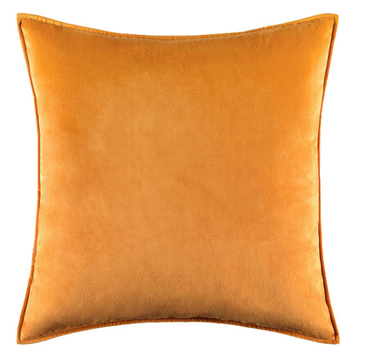 Soft Velvet Gilded Gold Pillow with Insert & Cover