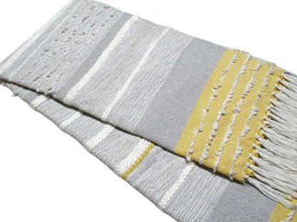 Decorative Throw Grey and yellow