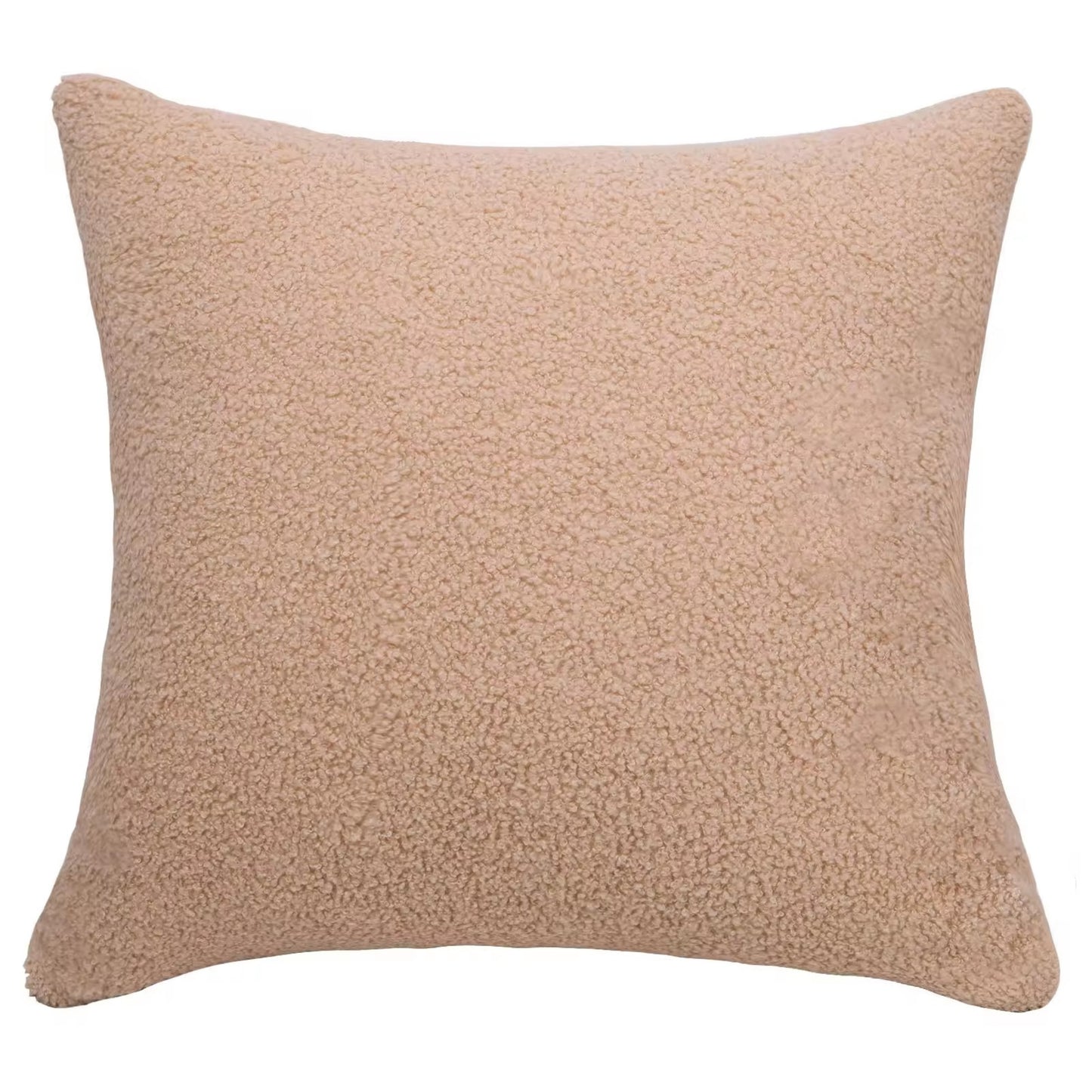 Textured Greige Pillow with Insert & Cover