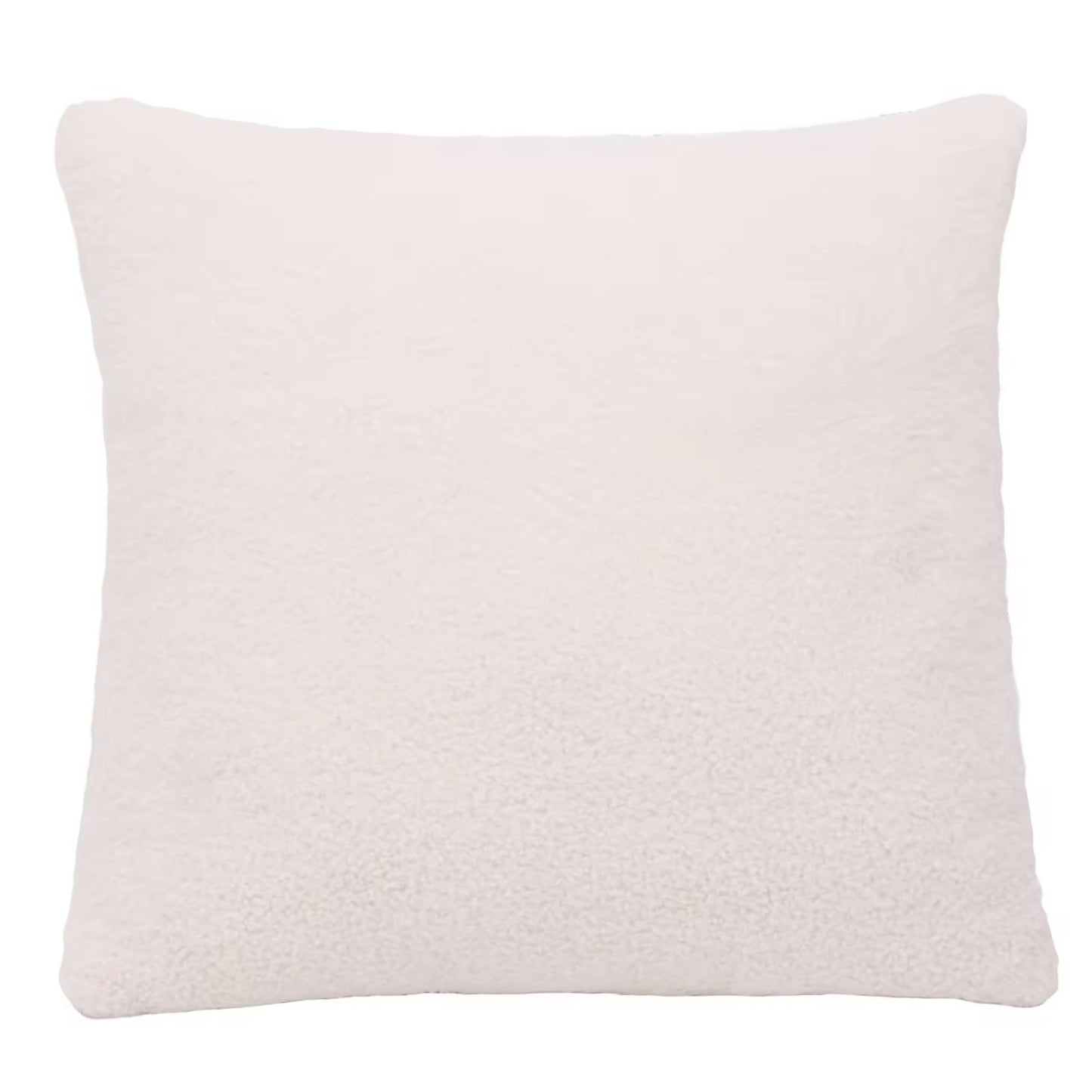 Textured White Pillow with Insert & Cover