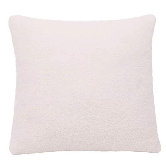 Textured White Pillow with Insert & Cover