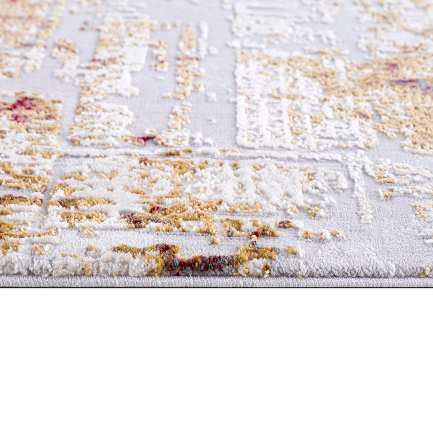 Tapis beige contemporain abstrait Vogue