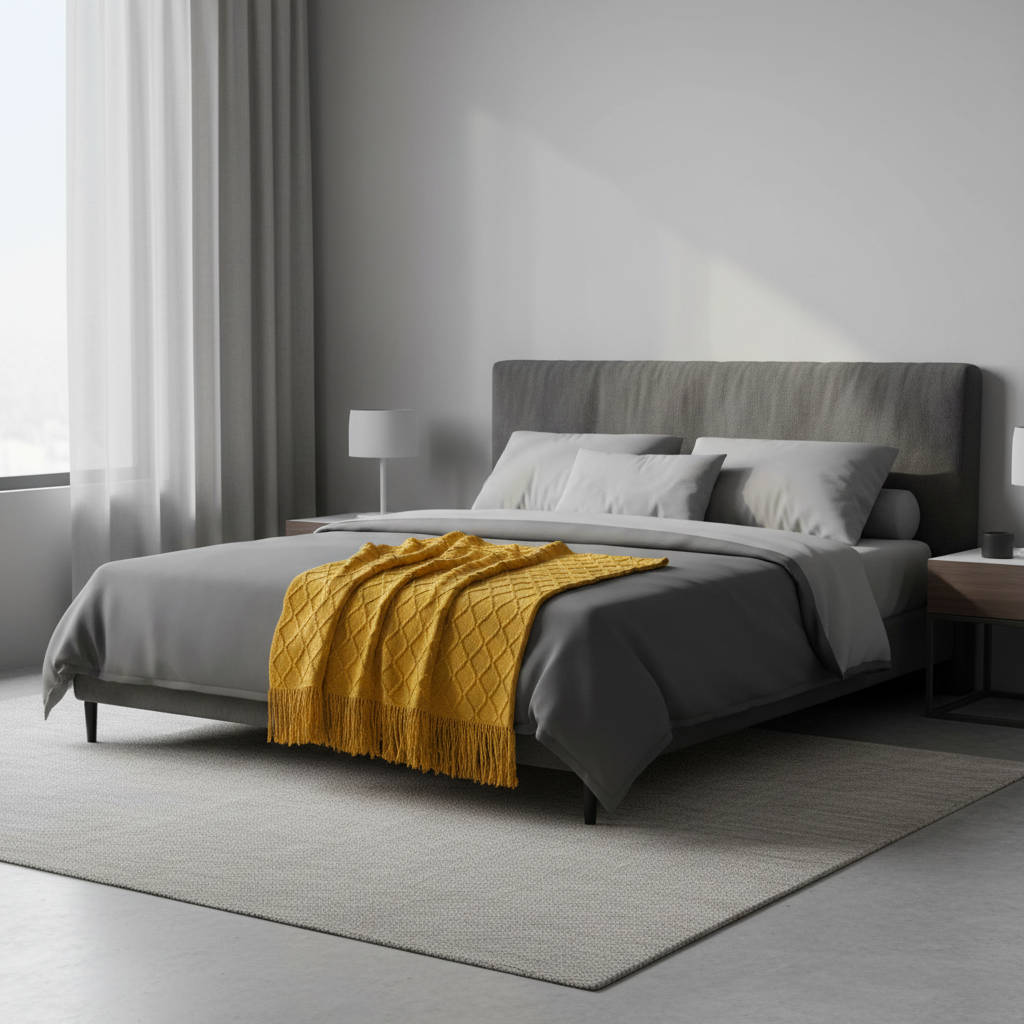 Decorative Throw Yellow