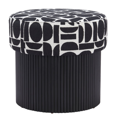 Storage Ottoman Black & White - Premium Quality & Stylish Design for Your Home
