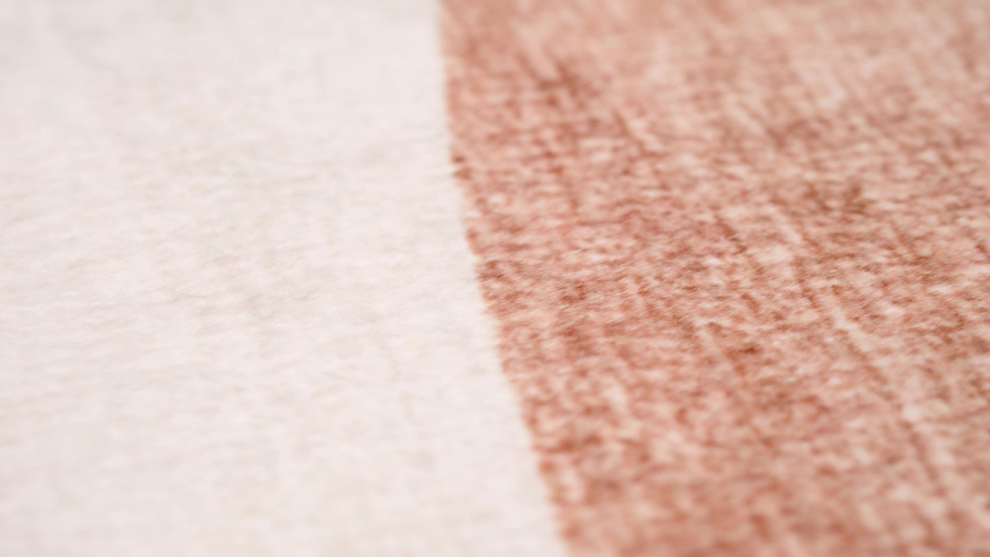 Tapis crème géométrique abstrait Eclipse
