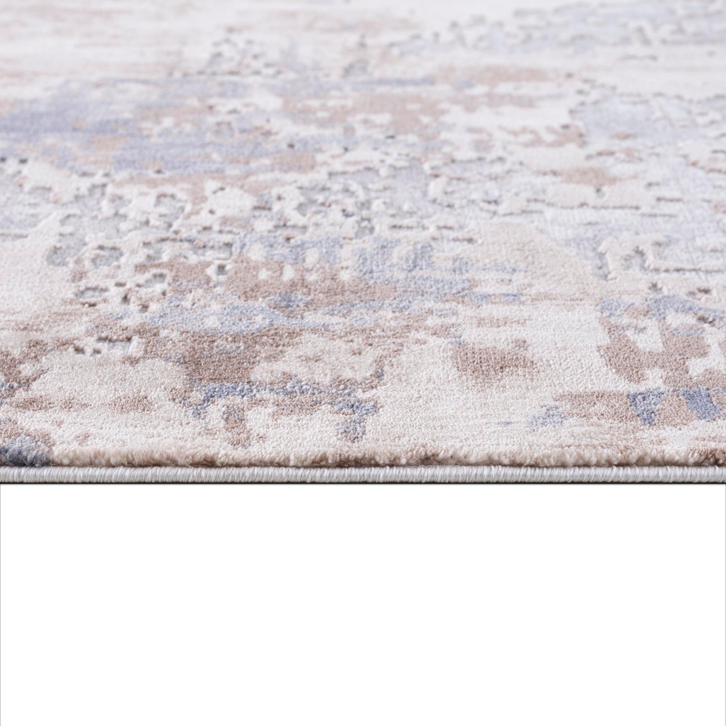 Alfombra contemporánea abstracta gris de Vogue