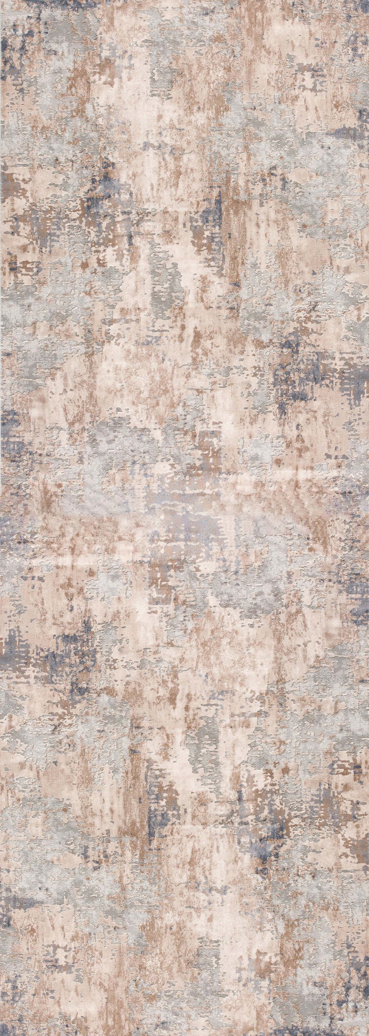 Elara Abstract Contemporary Grey and Beige Indoor Rug