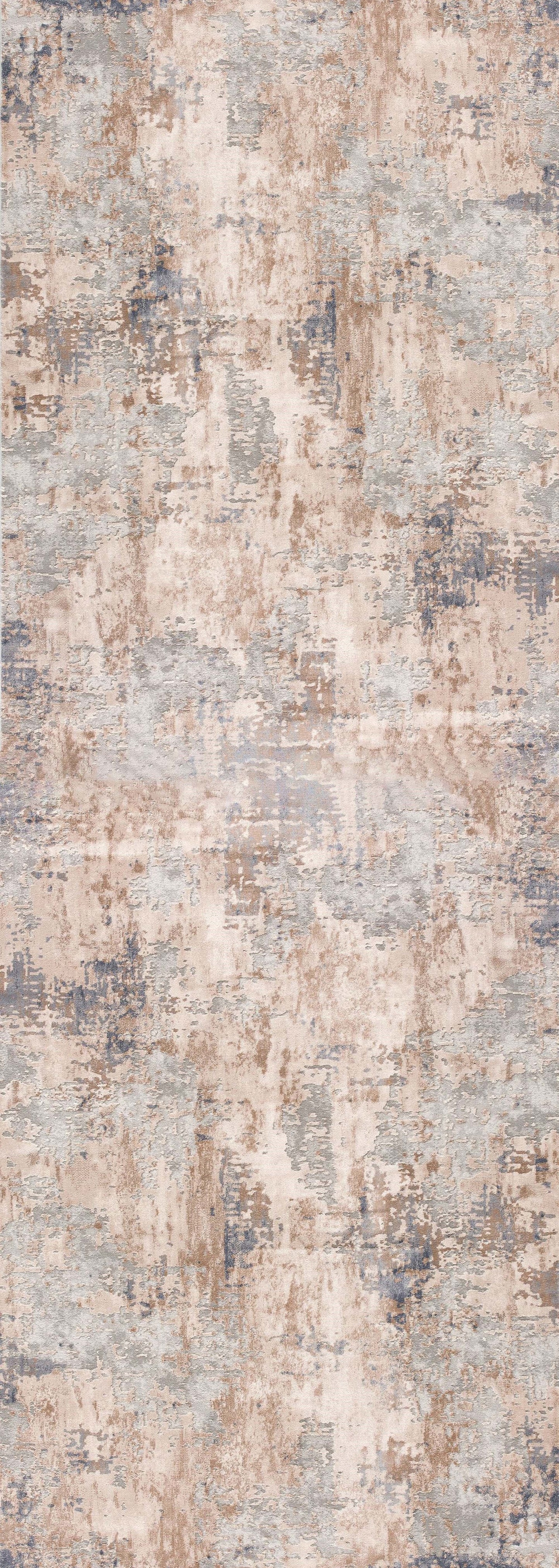 Alfombra contemporánea abstracta gris de Vogue