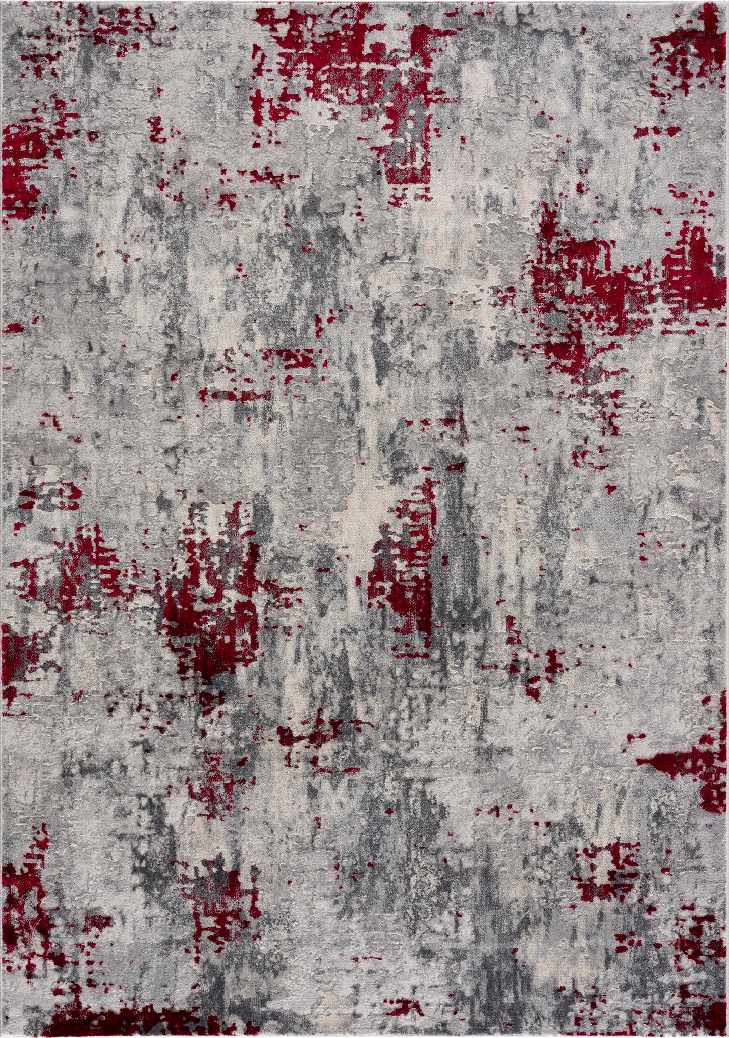 Alfombra roja contemporánea abstracta de Vogue