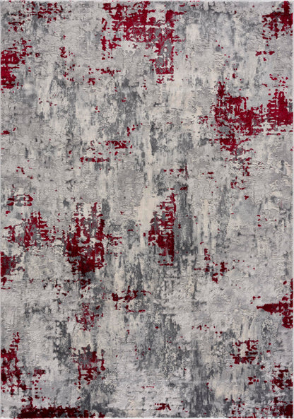 Alfombra roja contemporánea abstracta de Vogue