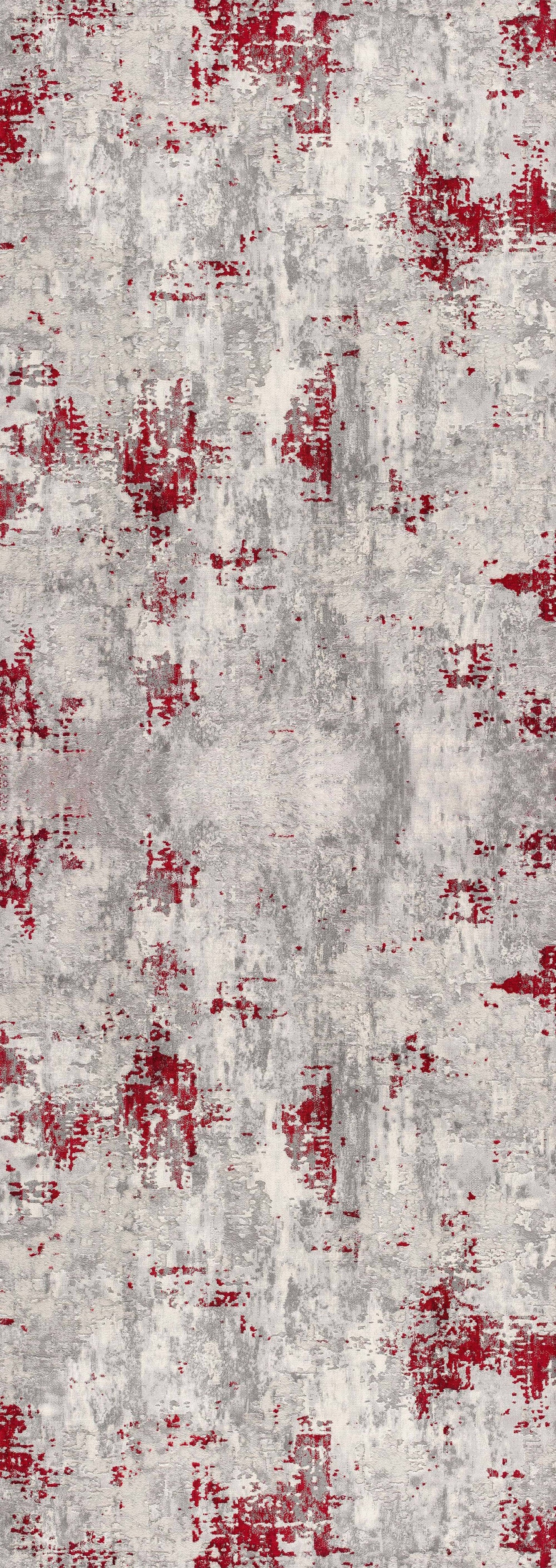 Alfombra roja contemporánea abstracta de Vogue
